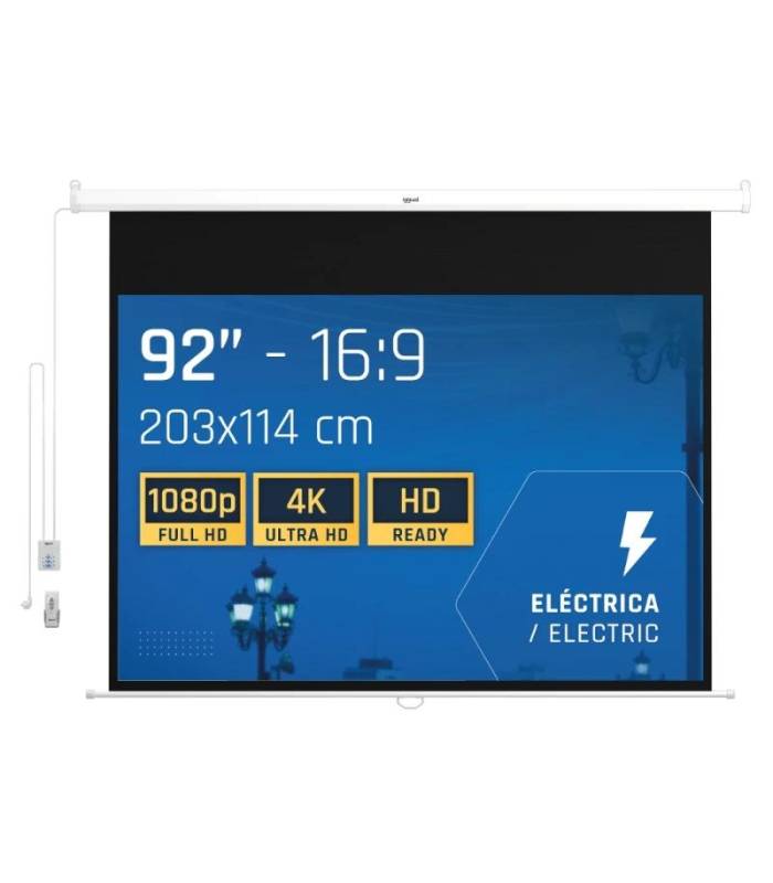 iggual Pantalla el&eacute;ctrica 16:9 92" 203x114 cm