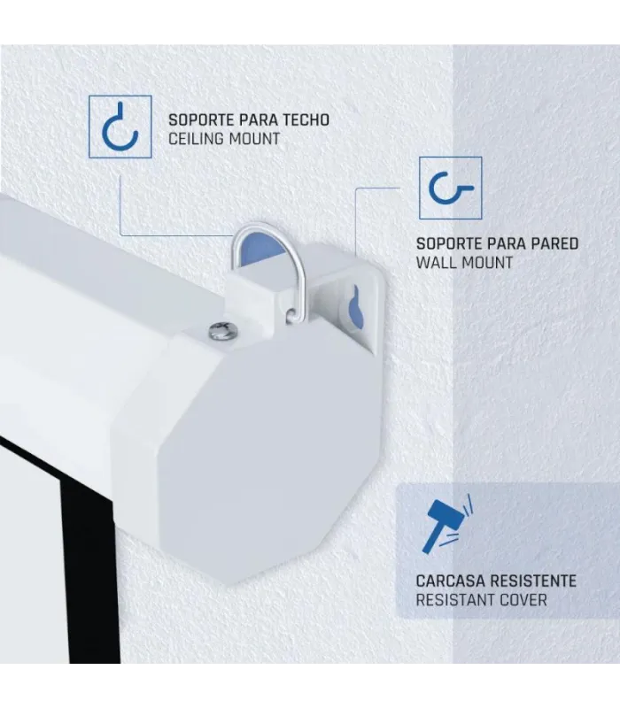 iggual Pantalla eléctrica 4:3 100" 180x180 cm