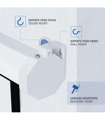 iggual Pantalla eléctrica 4:3 100" 180x180 cm