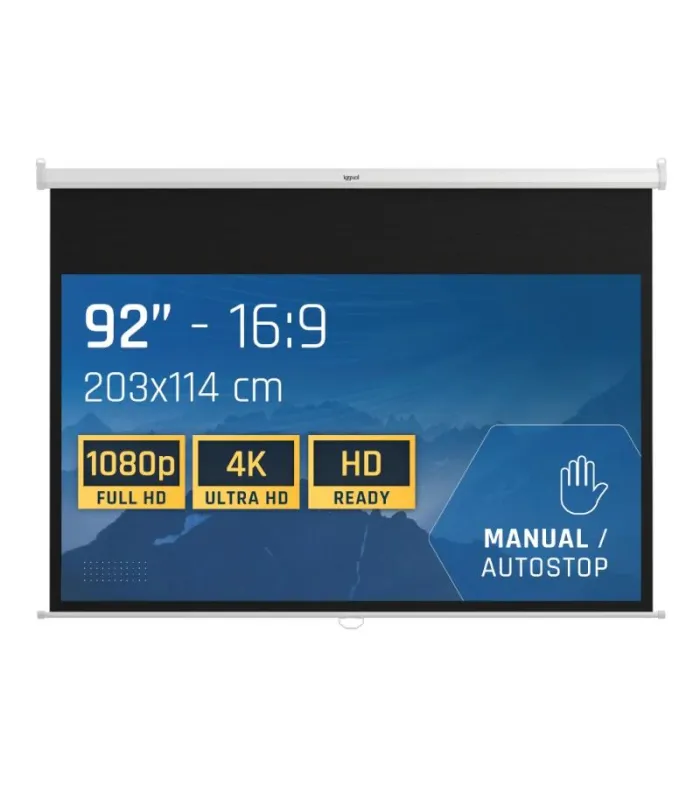 iggual Pantalla manual 16:9 92" 203x114 cm