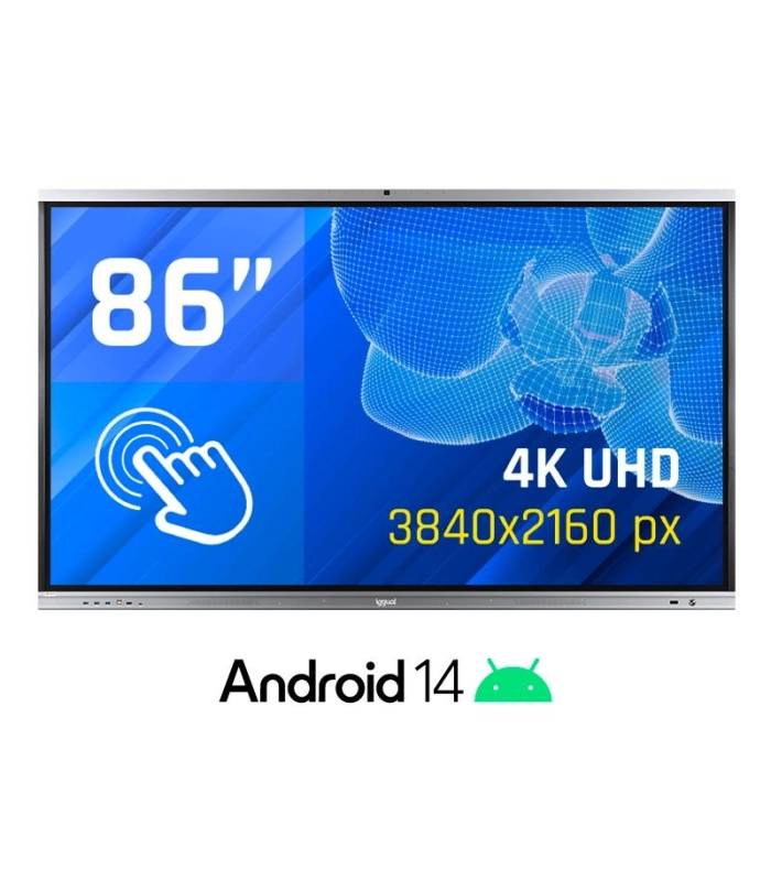 iggual Pantalla interactiva 4K ORCHID 86" Webcam