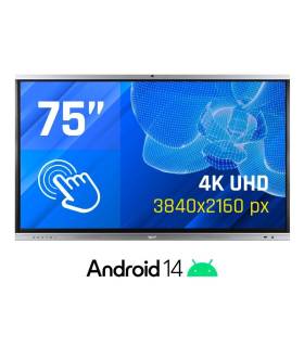iggual Pantalla interactiva 4K ORCHID 75" Webcam