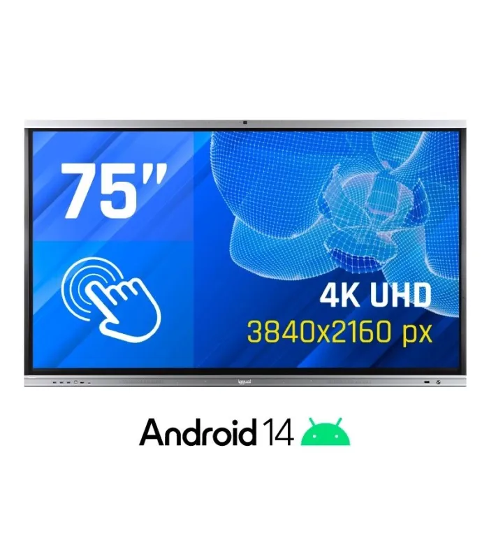 iggual Pantalla interactiva 4K ORCHID 75" Webcam