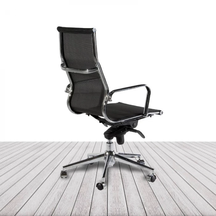 Silla Berlin de Euromof, tejido en malla de respaldo alto. vista 3