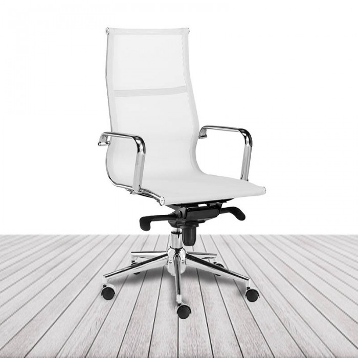 Silla Berlin de Euromof, tejido en malla de respaldo alto. vista 6