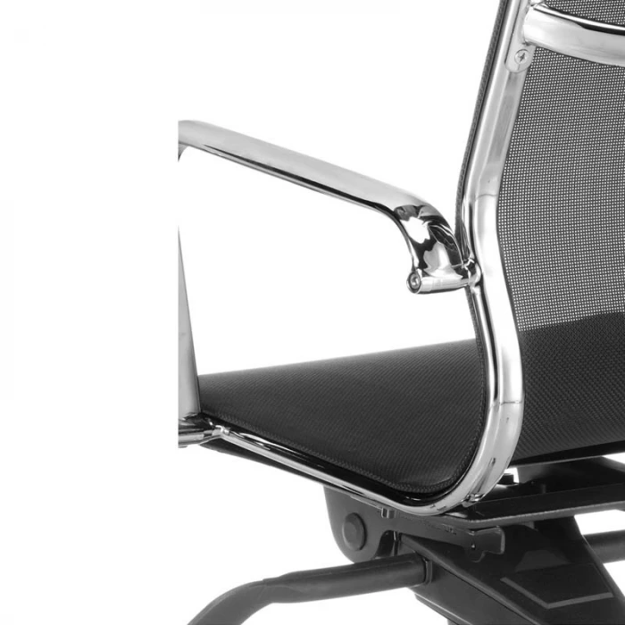 Silla Berlin de Euromof, tejido en malla de respaldo alto. vista 5