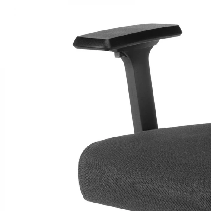 Silla Sidney de Euromof, respaldo de malla y estructura en negro. vista 4