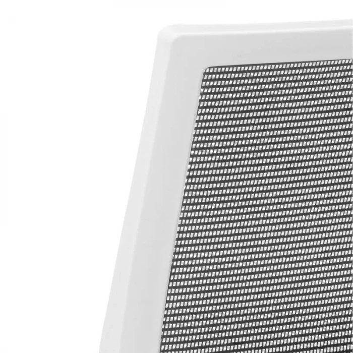 Silla Sidney de Euromof, respaldo de malla y estructura blanca. vista 4