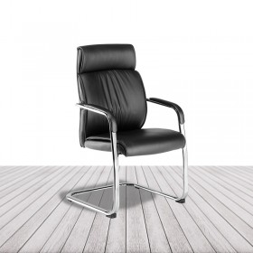 Silla Confidente Moscú de Euromof, de base patín. vista 2