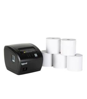 Kit impresora térmica tickets TP7001 + 5 rollos 80