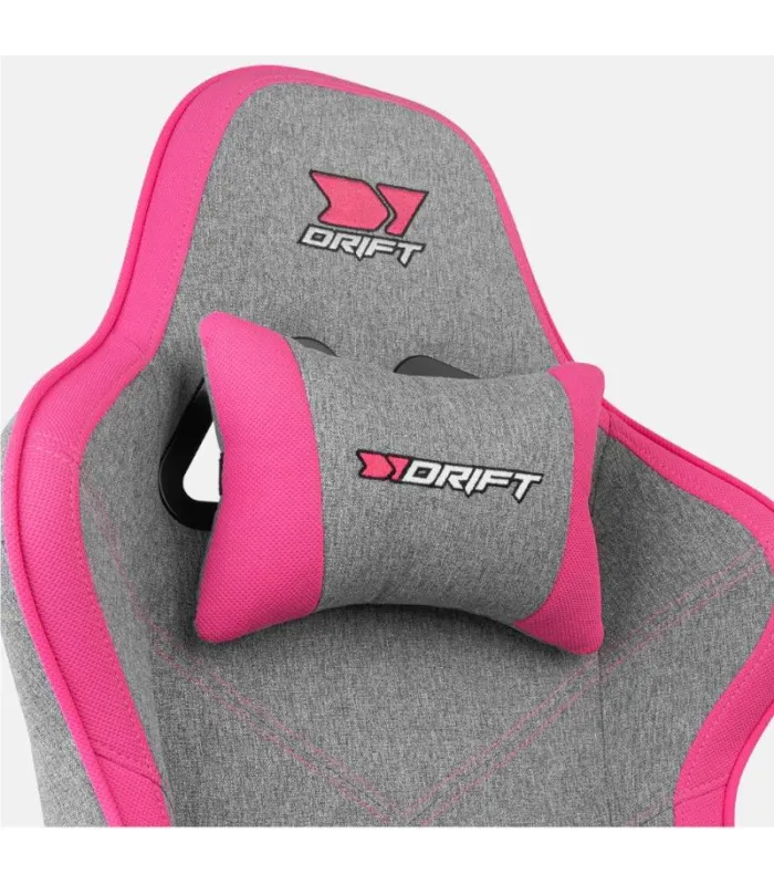 DRIFT Silla Gaming DR90 PRO Gris/Rosa