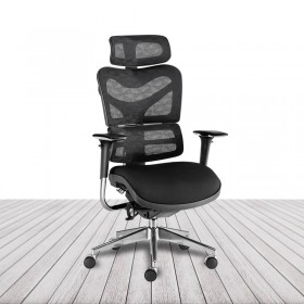 Silla New Ergostone de Euromof, respaldo en tres partes y cabecero. vista 2