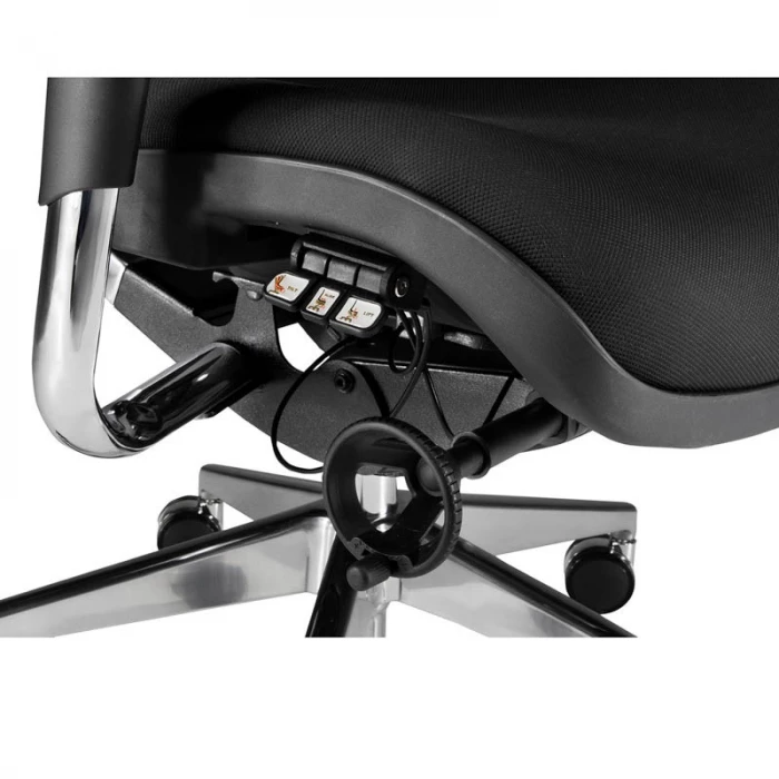 Silla New Ergostone de Euromof, respaldo en tres partes y cabecero. vista 5