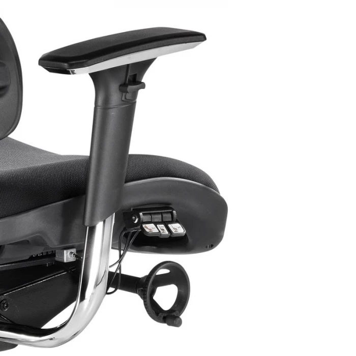 Silla New Ergostone de Euromof, respaldo en tres partes y cabecero. vista 4