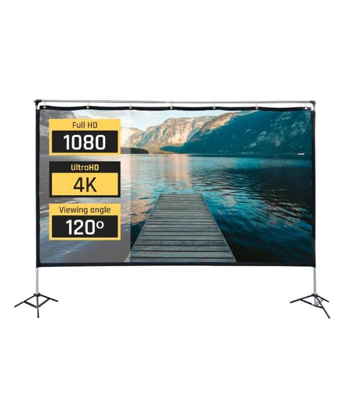iggual Pantalla exterior portable 120" 265x149 cm