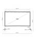 iggual Pantalla exterior portable 120" 265x149 cm
