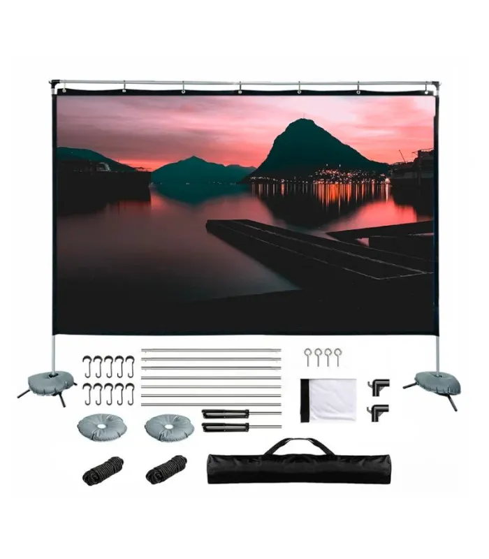 iggual Pantalla exterior portable 120" 265x149 cm