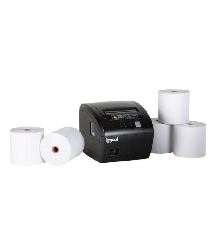 Kit impresora t&eacute;rmica tickets TP EASY 80 + 5 rollo