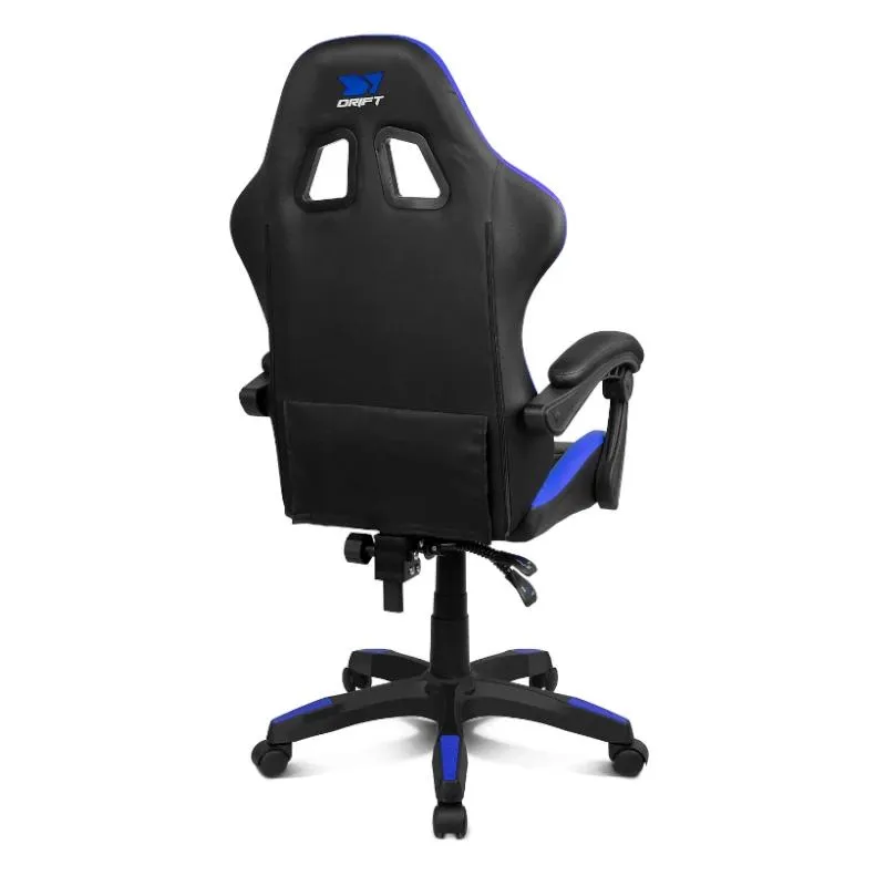 DRIFT Silla Gaming DR35 Negra-Azul Eléctrico