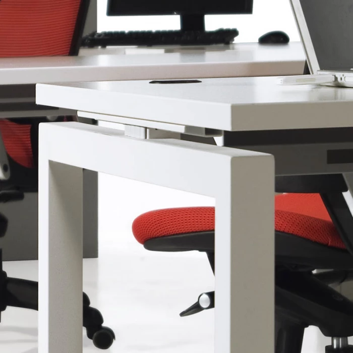 Mesa Euro 5000 de Euromof Fondo 80 con Estructura Metálica. Varios acabados. vista 8