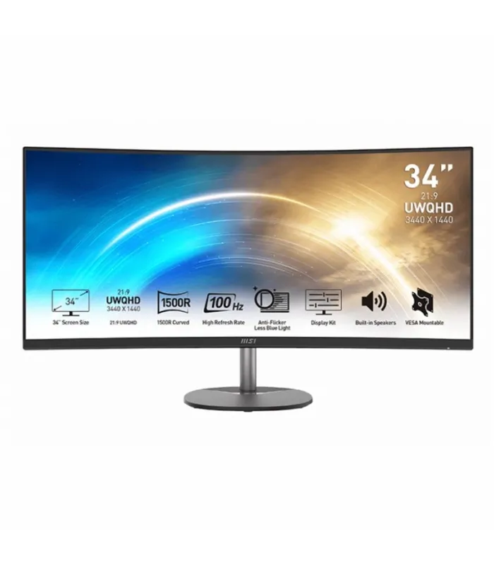 MSI MP341CQ Monitor34" UWQHD VGA HDMI MM curv