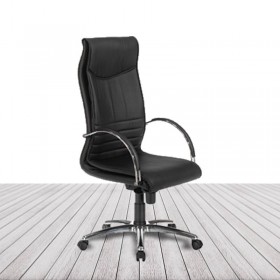 Sillón Eros de Limobel, en EcoPiel con base cromada. vista 2