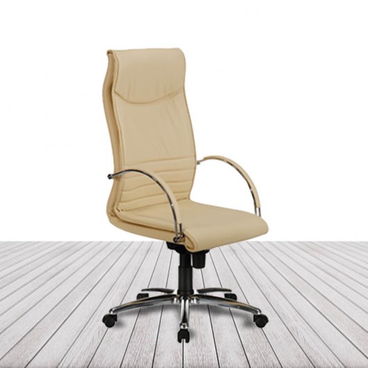 Sillón Eros de Limobel, en EcoPiel con base cromada. vista 3