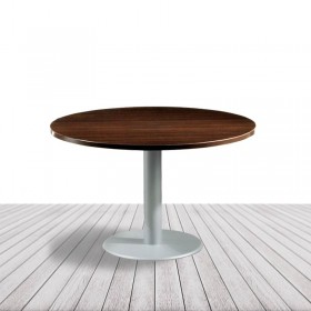 Mesa Reunión Redonda con base cilíndrica Modelo Aconcagua. vista 2