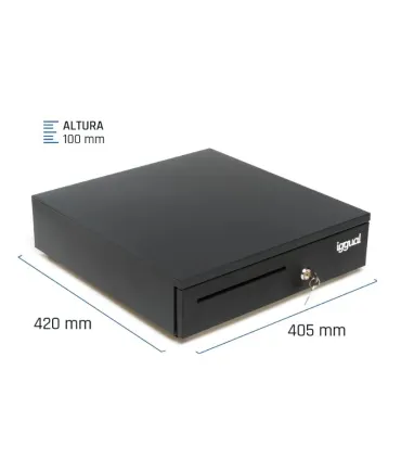iggual Cajón Portamonedas IRON-35 42cm 5+6 negro