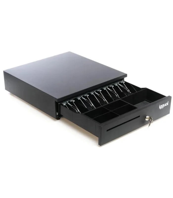 iggual Cajón Portamonedas IRON-35 42cm 5+6 negro