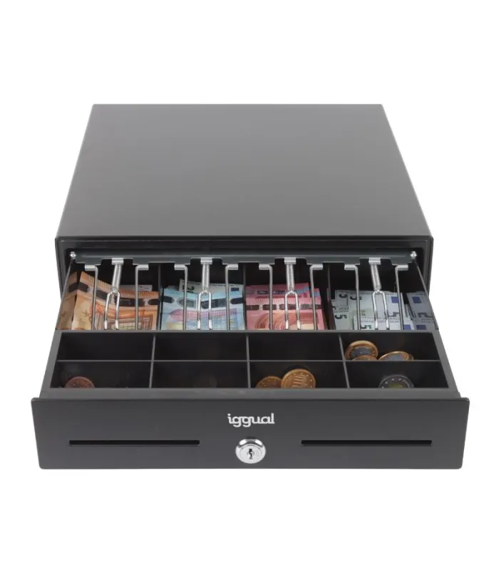 iggual Cajón Portamonedas IRON-XS 33cm 4+8 negro
