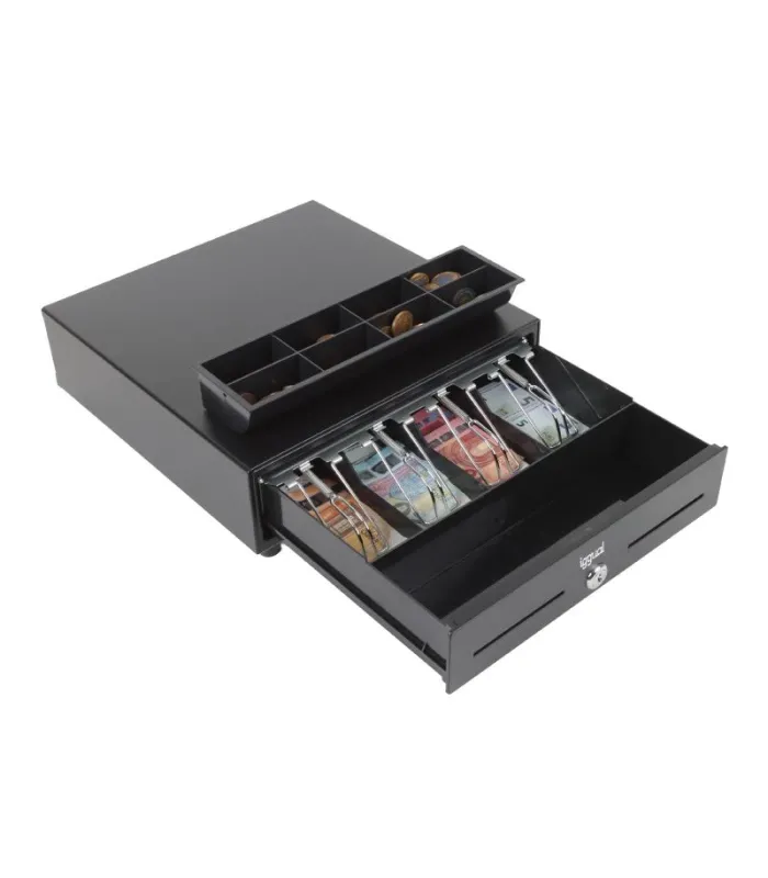 iggual Cajón Portamonedas IRON-XS 33cm 4+8 negro