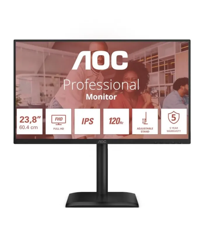 AOC 24E4U Monitor 23.8" 120Hz IPS S-SUB HDMI DP