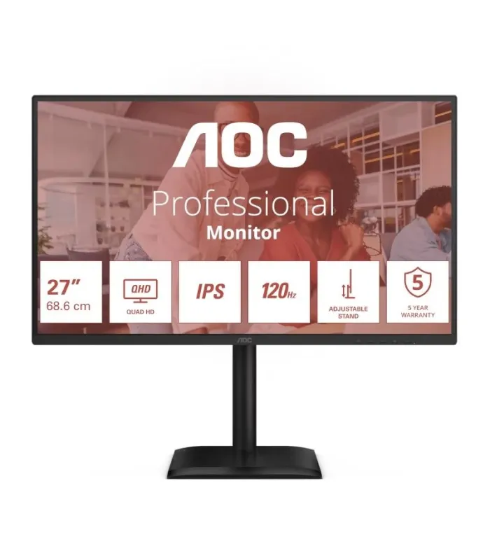 AOC Q27E4U Monitor 27" 2K 120Hz HDMI USB DP IPS AA