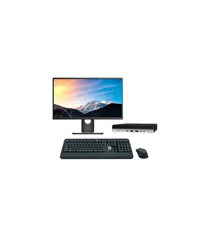 HP EliteDesk 800 G3 Mini PC Core i5 6500T 2.5 GHz | LCD | 8 GB | 240 SSD | WIFI | TEC. Y RATÓN INALÁMBRICO| DP