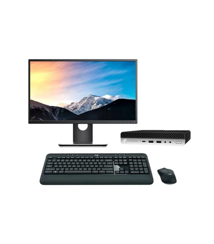 HP EliteDesk 800 G3 Mini PC Core i5 6500T 2.5 GHz | LCD | 8 GB | 240 SSD | WIFI | TEC. Y RATÓN INALÁMBRICO| DP