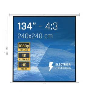 iggual Pantalla eléctrica 1:1 134" 240x240 cm