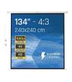 iggual Pantalla eléctrica 4:3 134" 240x240 cm