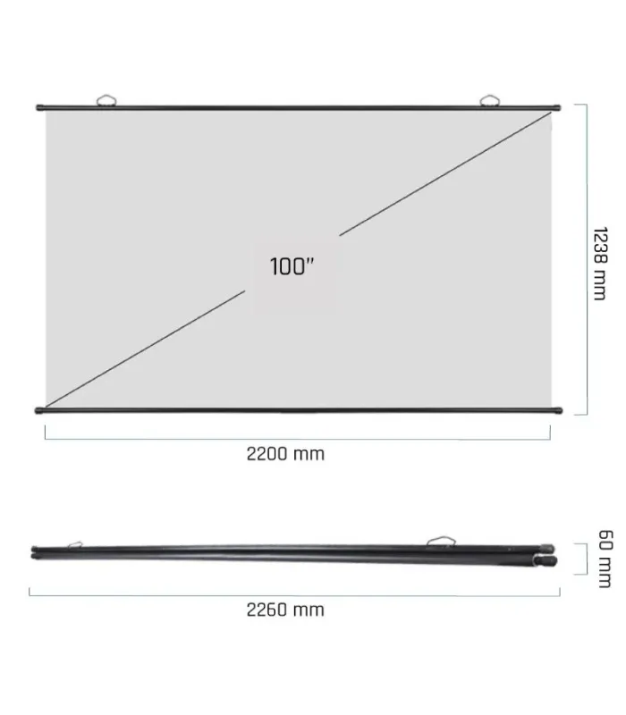 iggual Pantalla enrollable manual 100"16:9 PEM100p