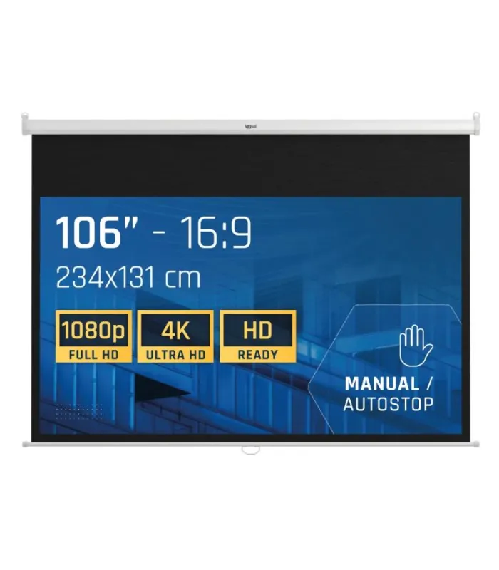 iggual Pantalla manual 16:9 106" 234x131 cm