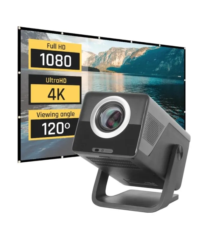 iggual Pack proyector 4K + Lona proyección100"