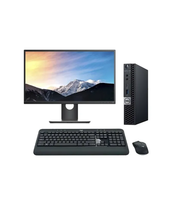 DELL Optiplex 7060 Mini PC Core i7 8700 3.2 GHz | LCD | 16 GB | 256 NVME | WIFI | TEC. Y RATÓN INALAMRICO | WIN 11