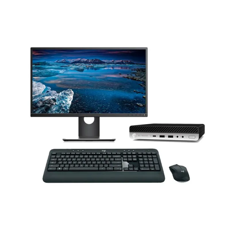 HP EliteDesk 800 G4 Mini + Monitor | i7-8700 8GB 256GB W11