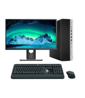 HP EliteDesk 800 G4 SFF Core i5 8500 3.0 GHz | LCD 23" | 16 GB | 256 NVMe | Teclado y ratón inalámbrico | DP