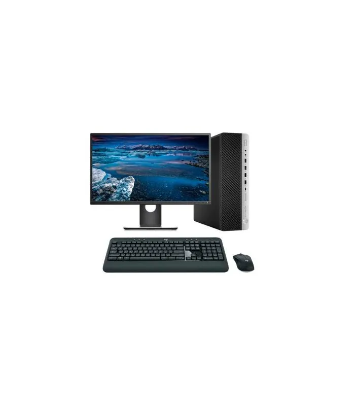 HP EliteDesk 800 G4 SFF Core i5 8500 3.0 GHz | LCD 24" | 16 GB | 256 NVME | TEC. Y RATÓN INALÁMBRICO| DP