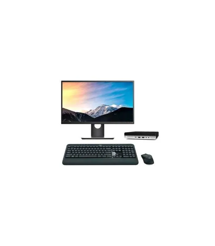 HP EliteDesk 800 G5 Mini PC Core i7 8700 3.2 GHz | LCD | 16 GB | 256 NVMe | WIFI | TEC. Y RATÓN INALAMBRICO | WIN 11 | DP