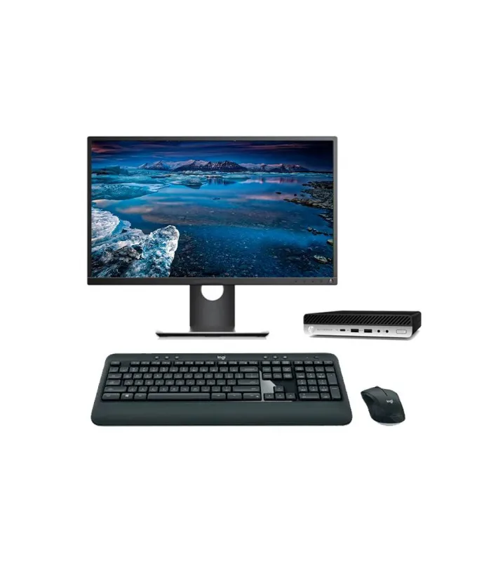 HP EliteDesk 800 G5 Mini PC Core i7 9700 3.0 GHz | LCD | 16 GB | 256 NVMe | WIFI | TEC. Y RATÓN INALÁMBRICO | DP