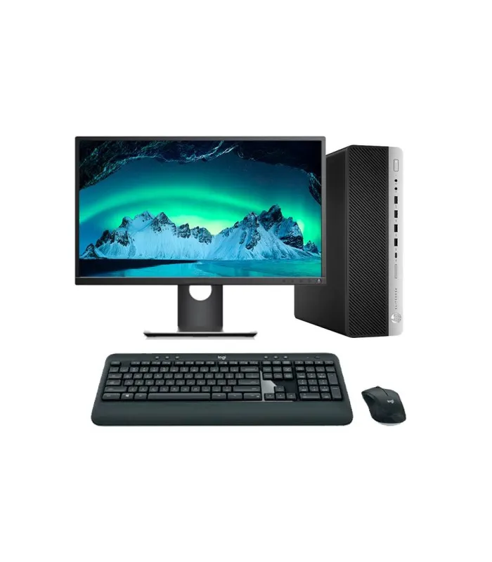 HP EliteDesk 800 G5 SFF Core i7 8700 3.2 GHz | LCD | 16 GB | 256 NVMe | WIFI | TEC. Y RATÓN INALÁ. | DP