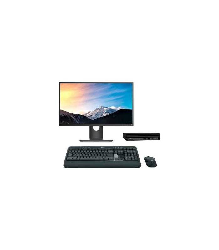HP EliteDesk 800 G6 Mini PC Core i7 10700T 2.0 GHz | LCD | 16 GB | 256 NVMe | WIFI | TEC. Y RAT&Oacute;N INALAMBRICO | WIN 11 | DP