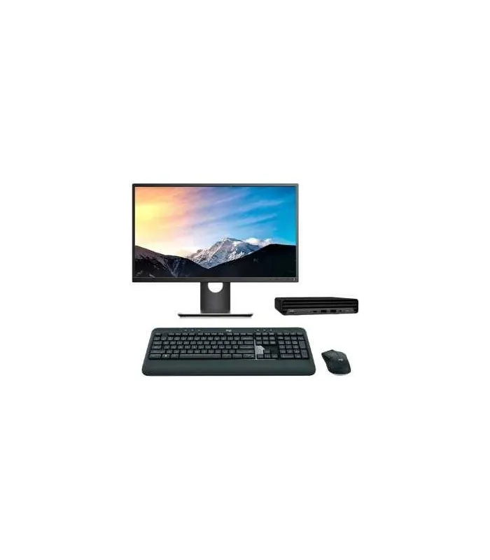 HP EliteDesk 800 G6 Mini PC Core i7 10700T 2.0 GHz | LCD | 16 GB | 256 NVMe | WIFI | TEC. Y RATÓN INALAMBRICO | WIN 11 | DP